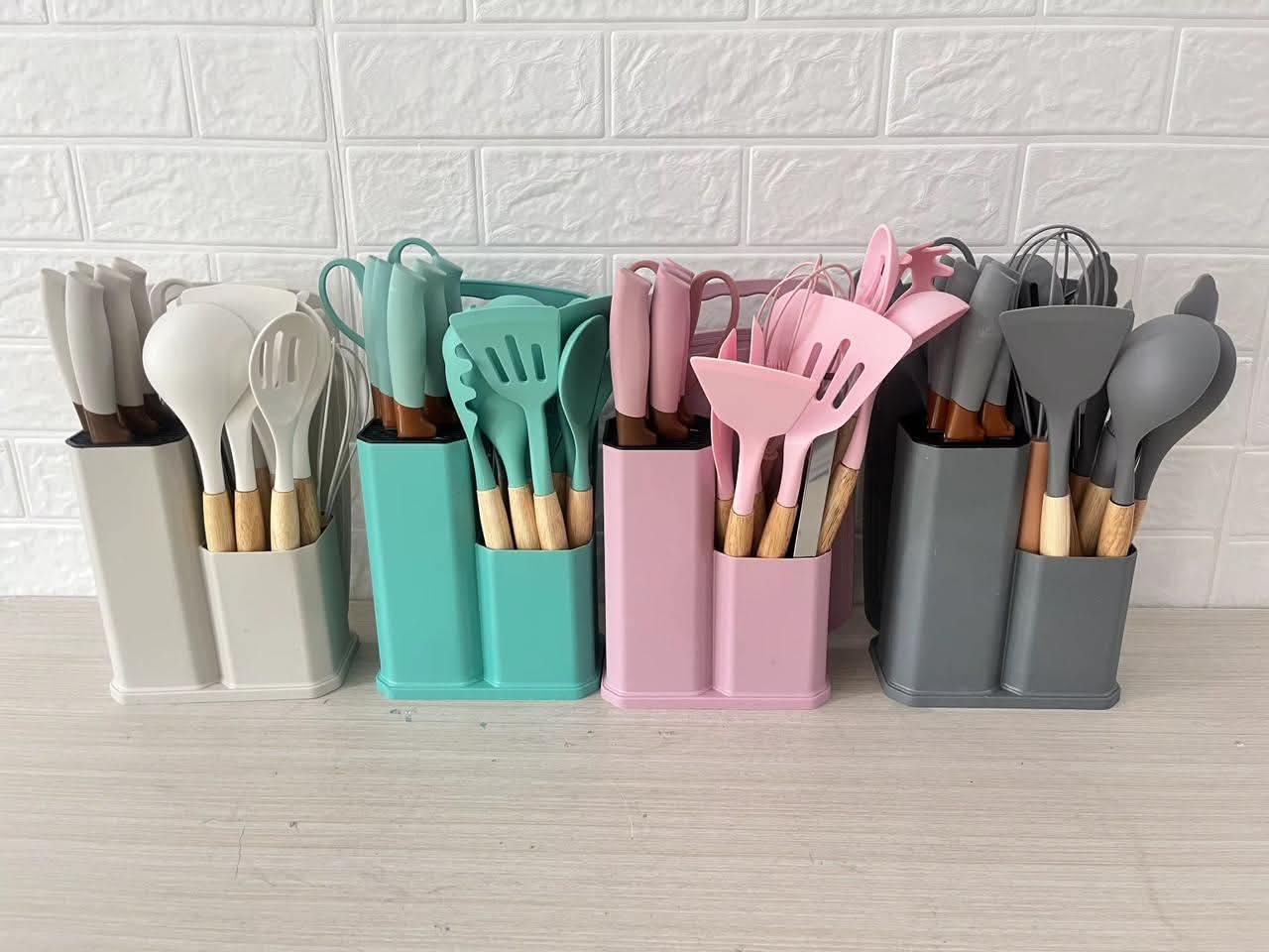 set d'ustensiles de cuisine en silicone